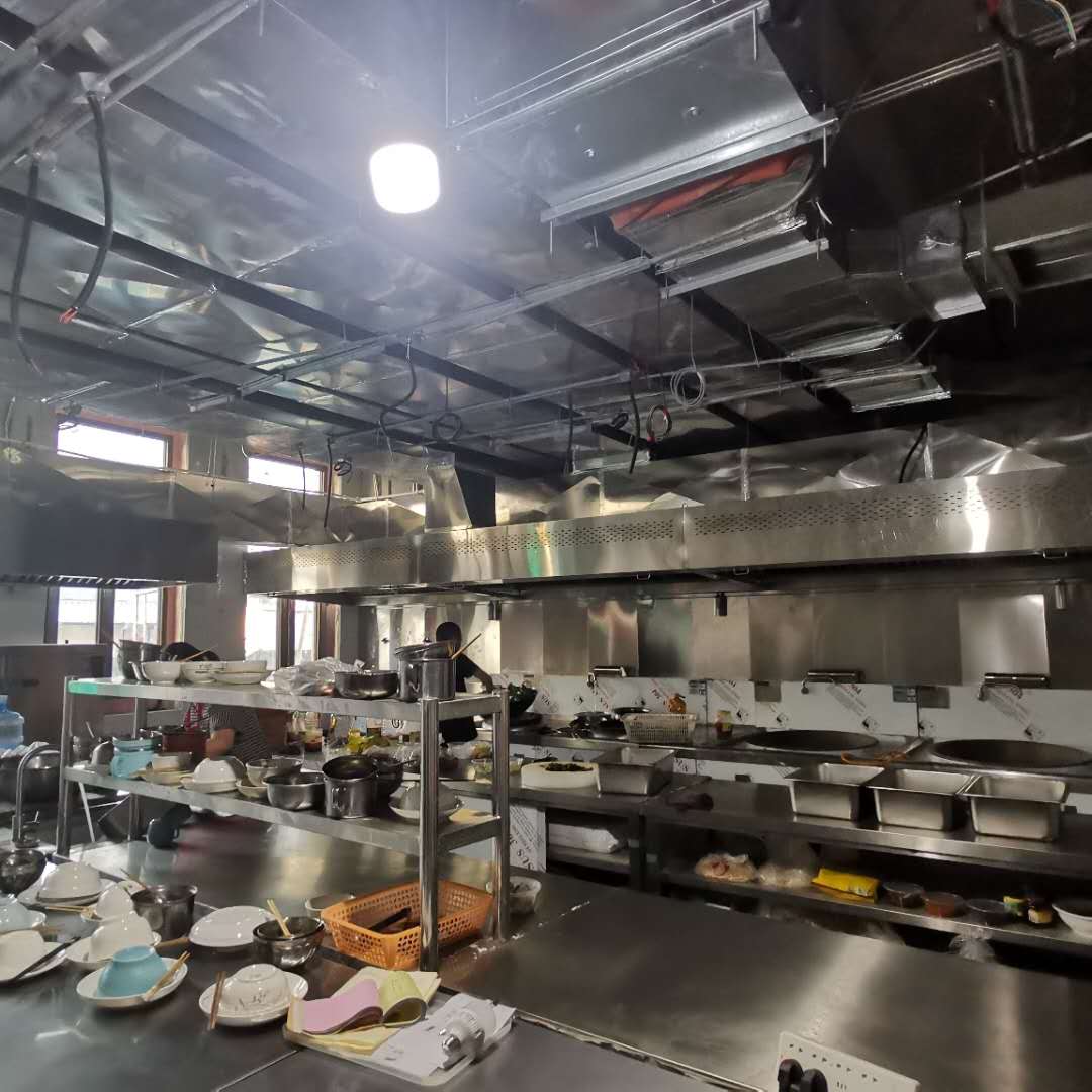 郑州市纪律委员会餐厅油烟净化系统工程安装实拍